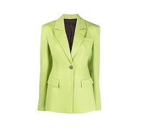 The Attico - Blazer Vert Éclatant à Revers Crantés - Femme - Vestes - Vert - Taille: 38 FR
