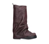 The Attico - Bottes en cuir plissé - Femme - Chaussures - Violet - Taille: 36 1/2 EU