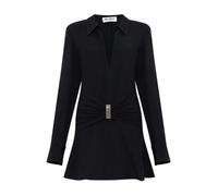 The Attico - Cady Mini Dress - Femme - Robes - Noir - Taille: 40 FR