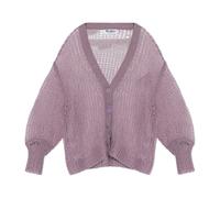 The Attico - Cardigan Transparent - Femme - Pulls - Violet - Taille: 34 FR