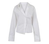 The Attico - Chemise à Fermeture Asymétrique - Femme - Blouses et Chemises - Blanc - Taille: 40 FR