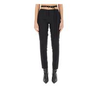 The Attico - Cigarette Long Pantalons - Femme - Pantalons - Noir - Taille: 38 FR