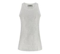 The Attico - Débardeur à strass - Femme - Tops - Blanc - Taille: 38 FR