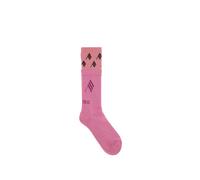 The Attico - Double Layer Logo Socks - Femme - Sous-vêtements - Rose - Taille: 42/44 FR
