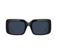 The Attico - Élégantes Lunettes de Soleil Rectangulaires Oversize - Femme - Accessoires - Noir - Taille: 54 MM
