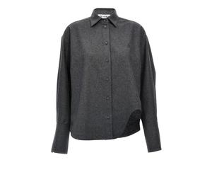The Attico - Eliza Shirt - Femme - Blouses et Chemises - Gris - Taille: 40 FR