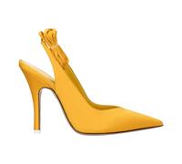The Attico - Escarpins à Talons Hauts en Satin Orange - Femme - Chaussures - Jaune - Taille: 36 EU
