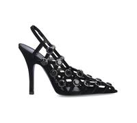 The Attico - Escarpins Dècolleté avec Détails en Cristaux - Femme - Chaussures - Noir - Taille: 40 EU