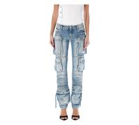The Attico - Essie Cargo Jeans - Femme - Jeans - Bleu - Taille: W25