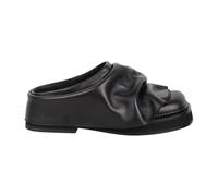 The Attico, Femme, Chaussures, Noir, Taille: 39 EU Sandales à enfiler en cuir à bout carré