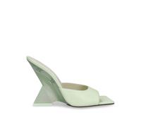 The Attico, Femme, Chaussures, Vert, Taille: 36 EU Sandales Slip-On Élégantes avec Talon Unique