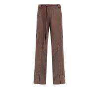 The Attico - Front Split Pants - Femme - Pantalons - Brun - Taille: 36 FR