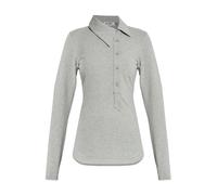 The Attico - Haut Asymétrique en Coton - Femme - Tops - Gris - Taille: 36 FR