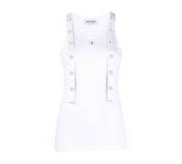 The Attico - Haut Blanc en Tricot Côtelé - Femme - Tops - Blanc - Taille: 40 FR