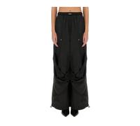 The Attico - High-Waisted Cargo Maxi Skirt - Femme - Pantalons - Noir - Taille: 40 FR