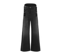 The Attico - Jean large en coton noir - Femme - Jeans - Noir - Taille: W27