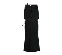 The Attico - Jupe en jean noir découpée - Femme - Jupes - Noir - Taille: W26