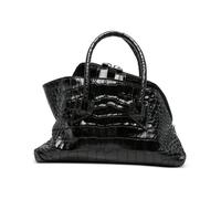 The Attico - Noir effet crocodile. Fermeture éclair - Femme - Sacs - Noir - Taille: ONE Size
