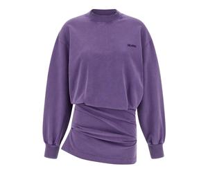The Attico - Light American Fleece Mini Dress - Femme - Robes - Violet - Taille: 36 FR