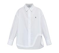 The Attico - Logo Shirt - Femme - Blouses et Chemises - Blanc - Taille: 36 FR