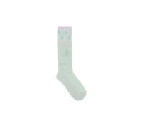 The Attico - Long Socks with Logo - Femme - Sous-vêtements - Vert - Taille: L