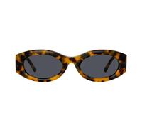 The Attico - Lunettes de soleil ovales écaille de tortue - Femme - Accessoires - Brun - Taille: ONE Size