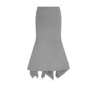 The Attico - Midi Skirts - Femme - Jupes - Gris - Taille: 42 FR
