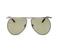 The Attico - Mina Aviator Lunettes de soleil - Femme - Accessoires - Gris - Taille: ONE Size