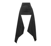 The Attico - Mini-jupe stretch en popeline de coton - Femme - Jupes - Noir - Taille: 38 FR