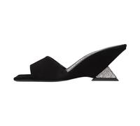 The Attico - Mules en daim - Femme - Chaussures - Noir - Taille: 41 EU