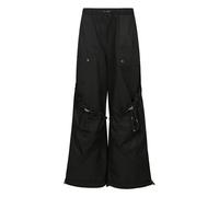 The Attico - Pantalon long avec taille élastique et poches - Femme - Pantalons - Noir - Taille: 34 FR