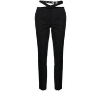 The Attico - Pantalon Long Noir en Laine - Femme - Pantalons - Noir - Taille: 38 FR