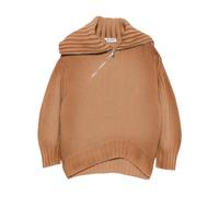 The Attico - Pull à col rond zippé - Femme - Pulls - Beige - Taille: 36 FR