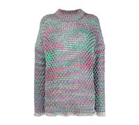 The Attico - Pull décontracté multicolore en coton et nylon - Femme - Pulls - Multicolore - Taille: 36 FR