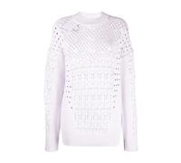 The Attico - Pull Décontracté Violet en Coton et Nylon - Femme - Pulls - Violet - Taille: 38 FR