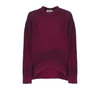 The Attico - Pull en maille oversize à épaules tombantes - Femme - Pulls - Rouge - Taille: 34 FR
