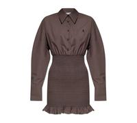 The Attico - Robe corset avec fronces - Femme - Robes - Brun - Taille: 34 FR