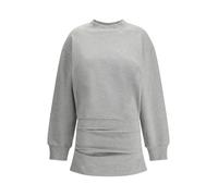 The Attico - Robe Mini à Encolure Ras du Cou Côtelée avec Jupe Plissée - Femme - Robes - Gris - Taille: 34 FR