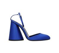 The Attico - Sandales à Talon Haut en Satin Bleu avec Boucle - Femme - Chaussures - Bleu - Taille: 37 EU