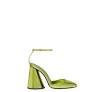 The Attico - Sandales à Talons Luz Vert Acide Laminé - Femme - Chaussures - Vert - Taille: 39 EU