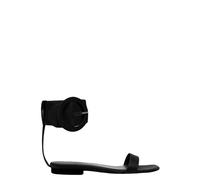 The Attico - Sandales Noires à Bride Cheville - Femme - Chaussures - Noir - Taille: 38 EU