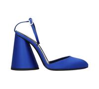 The Attico - Sandales Plateformes en Satin Bleu - Femme - Chaussures - Bleu - Taille: 36 1/2 EU
