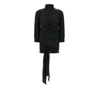 The Attico - Silk Blend Crepe Top - Femme - Robes - Noir - Taille: 38 FR