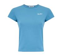 The Attico - T-shirt brodé avec logo - Femme - Tops - Bleu - Taille: 36 FR