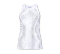 The Attico - Top avec des applications scintillantes - Femme - Tops - Blanc - Taille: 40 FR