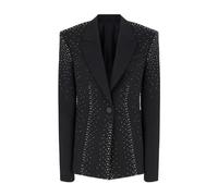 The Attico - Veste Noire avec Cristaux - Femme - Vestes - Noir - Taille: 40 FR