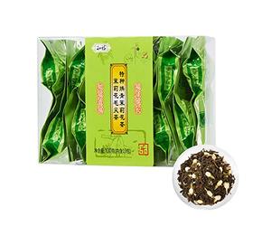 Thé au Jasmin parfumé en Forme de Fleur Complète, Naturel et Rustique, 100g, 24 Mois de, thé Chinois en Feuilles Mobiles