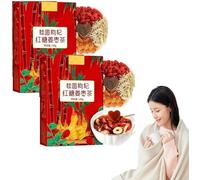 Thé au jujube au gingembre avec sucre brun,Dates rouges et gingembre,sachets de tisane chinois,nourrir et maintenir la santé des femmes (2 Box)