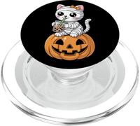 Thé au Lait Bulle pour Chat Mummy Halloween Boba Tea PopSockets PopGrip pour MagSafe