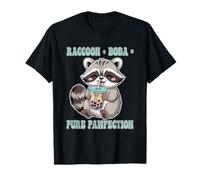 Thé au Lait Pur Pawfection Thé au Raton Laveur Kawaii Japonais Boba Tea T-Shirt